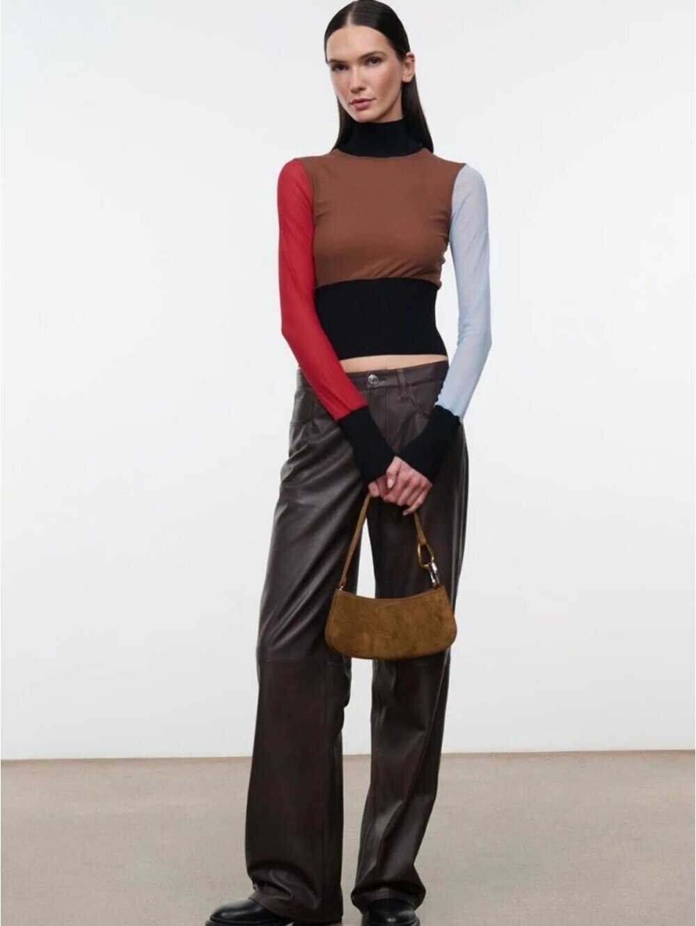Staud Ollie Bag in Cigar - Picture 5 of 6